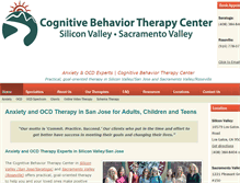 Tablet Screenshot of cognitivebehaviortherapycenter.com